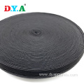 Black Polyester Knitted Adjustable Buttobhole Elastic